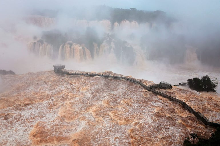 Vista de las cataratas del Iguazú.