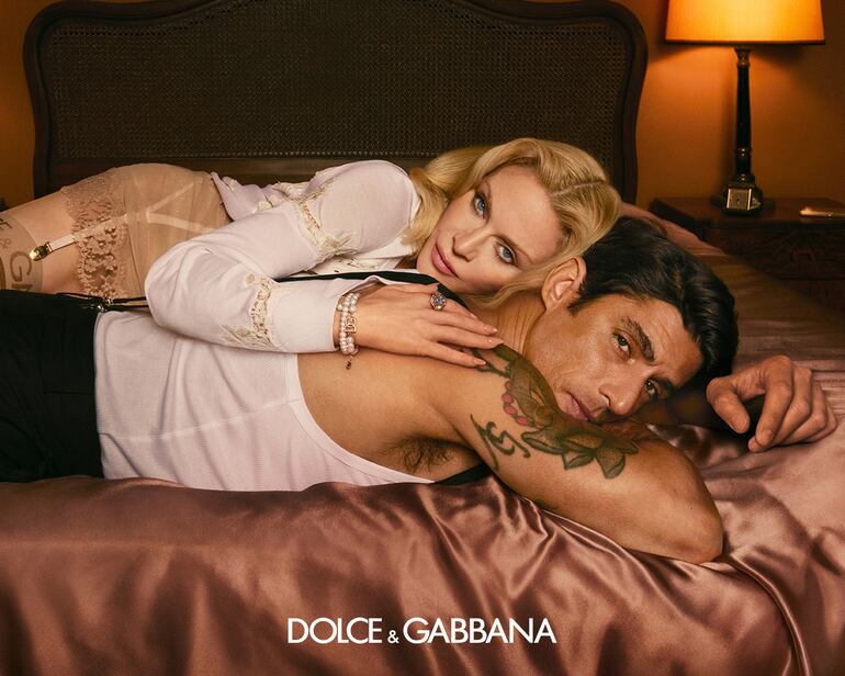 Madonna y Alberto Guerra, la nueva dupla de Dolce & Gabbana. (Instagram/Dolce & Gabbana)