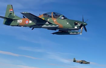 Vuelo de los Super Tucano.