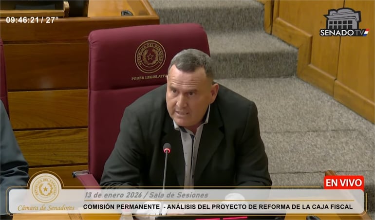 Gregor Paredes, suboficial retirado y representante de la Agremiación Frente de Unidad de las Fuerzas Públicas