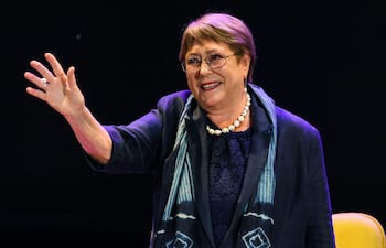 Michelle Bachelet, expresidenta de Chile y aspirante a la secretaría general de la ONU.