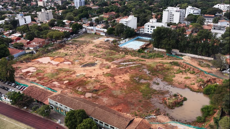 La sede donde se llevará a cabo la construcción del estadio de Olimpia, que será una de las sedes que albergará el Mundial 2030.