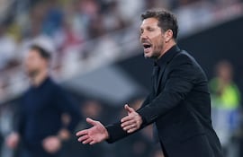 Diego Simeone, director técnico argentino del Atlético Madrid.