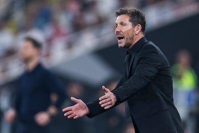 Diego Simeone, director técnico argentino del Atlético Madrid.