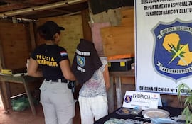 Operativo antidrogas en asentamiento de Ypané termina con una detenida