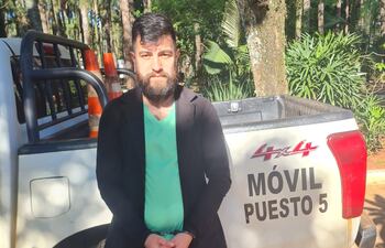 Eduardo Joel Ríos Dávalos, detenido.