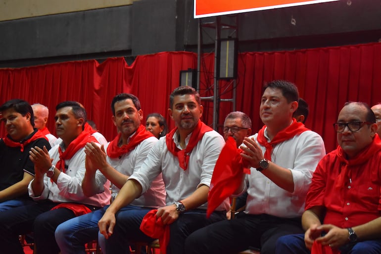 Alliana compartió escenario con el presidente de Diputados, Raul Latorre.