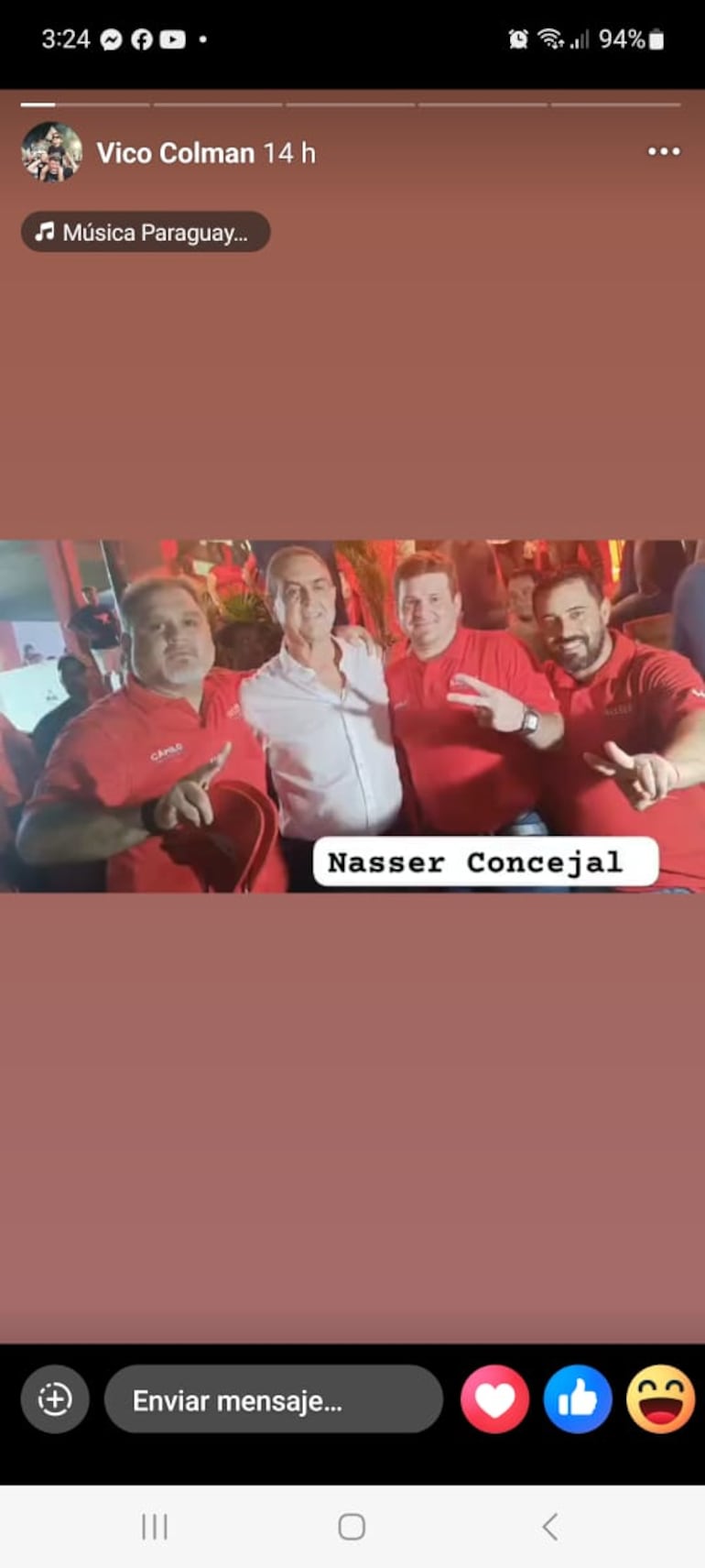Vicco Colman con el Clan Nasser.