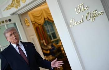 Donald Trump, presidente de Estados Unidos, en la Casa Blanca.