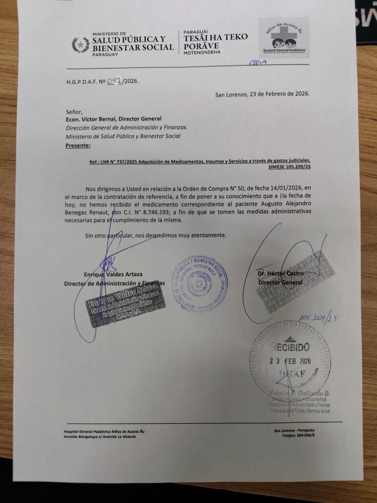 Caso Augusto Alejandro Benegas Renaut