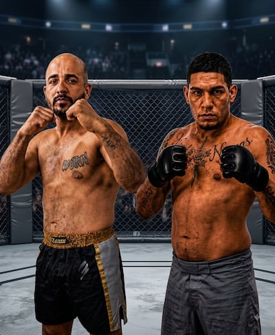 Jeová Evanilsom (i) se medirá al brasileño Jobson Silva en un prometedor combate de MMA en el Prime Fight Championship, en Barra do Garças, Mato Grosso.