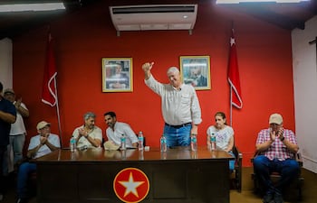 Arnoldo Wiens, durante el recorrido por el Alto Paraná.