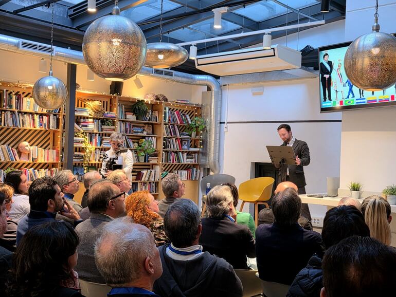 Yago González, CEO de EditoRed, presentó el Atlas de interacción entre Europa y América Latina.