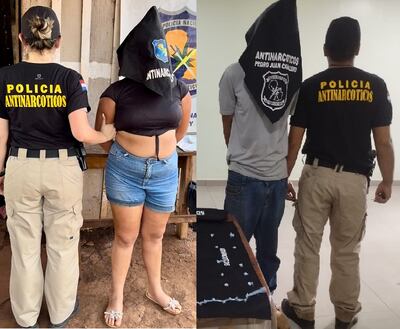 Laura Andrea Gamarra Medina y Roberto Torales, detenidos.