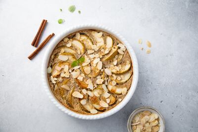 Clafoutis de manzana.