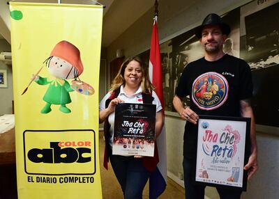 Victoria del Paraguay y Christian Jaime invitaron para la función gratuita de la obra "Jha Che Reta" en el BCP.