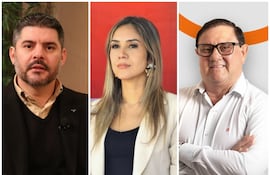 Oscar "Nenecho" Rodríguez, Patricia Corvalán y Hernán Ysidro Rivas.