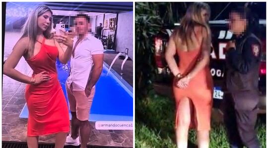 Idalina Samaniego Bernal, una hora antes antes y una hora después de la operación Umbral en Saltos del Guairá.