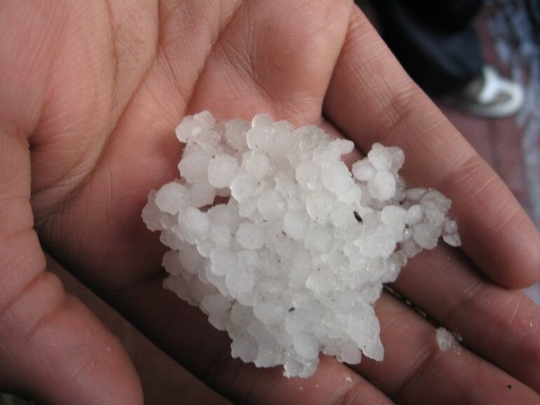 En Paraguay ya hay antecedentes de caída de la llamada aguanieve.