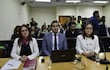 Fiscalía representada por Patricia Sánchez, Luz Guerrero y Christian Benítez.