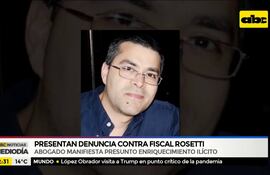 Presentan denuncia contra el fiscal Rosetti