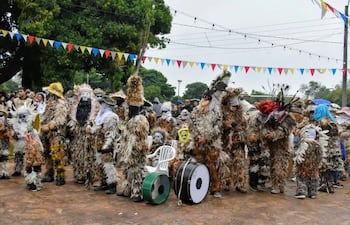 La compañía Minas de Emboscada revivió una de las tradiciones más emblemáticas de Cordillera el "Guaikuru Ñemondé".