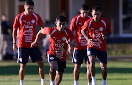 Andrés Cubas, en los entrenamientos que se cumplen en el Centro de Alto Rendimiento de Ypané, de cara al Mundial 2026.