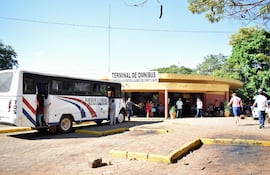 Terminal de ómnibus de Villarrica.