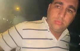 Suboficial Cristhian Grance, en el momento en que fue filmado.