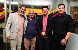 Lucas Andrade, Jonatas Zacarías, José Cabrera y Daniel Oliveira.