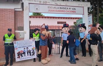 la Escuela Juan Eudoro Cáceres, ubicada en el barrio San Pablo de Asunción