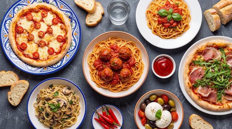 Comida italiana.