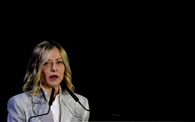 La primera ministra italiana Giorgia Meloni.