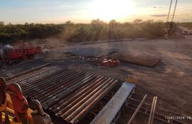 Zona de perforación en el Chaco, por parte de la empresa Presidente Energy Paraguay S. A.