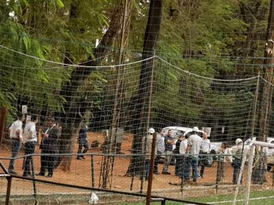 Comitivas del Ministerio Público y la ANDE en el complejo Arrayanes.