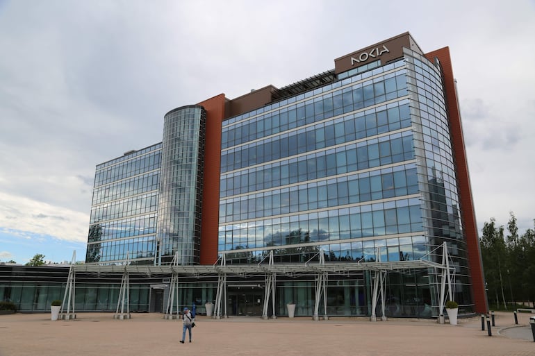 Vista de la sede central de Nokia en Espoo (Finlandia).