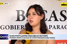 Video: 13.000 postulantes para becas de Itaipú