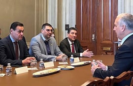Ramírez y Rivas aparecen reunidos junto con Mario Díaz-Balart.