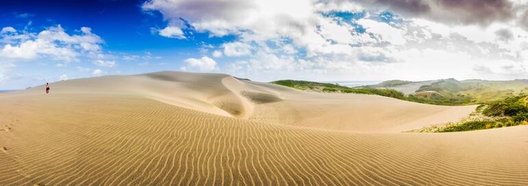 Dunas de arena en Sigatoka, isla Viti Levu, Fiyi.