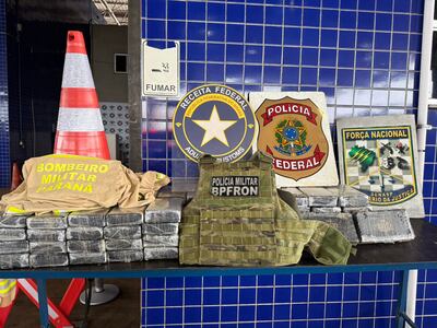 La droga hallada en poder del compatriota en la cabecera del Puente de la Amistad.