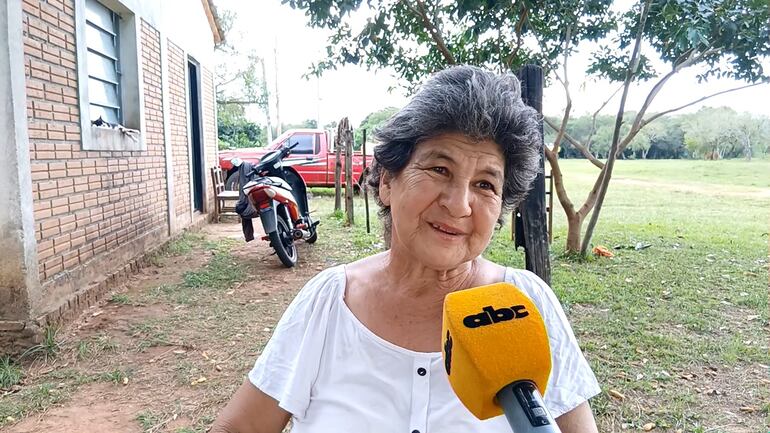 Librada Rolón, hermana del desaparecido Martín Rol, víctima de la represión y torturas de la dictadura stronista.