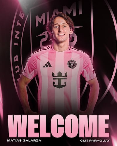 Matías Galarza Fonda, nuevo futbolista del Inter Miami.