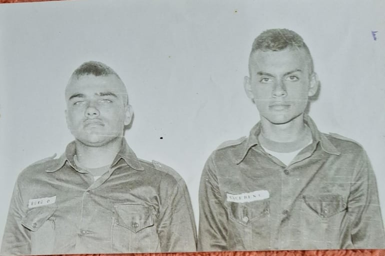 Óscar Burg y Carlos Rubén Cáceres, ambos fallecidos en un accidente de tránsito.