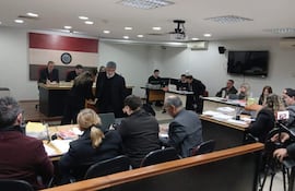 vdbn Momento en el Dr. Pablo Lemir comparece en el juicio oral y publico sobre el asesinato de María Fernanda Benítez.