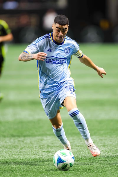 Miguel Ángel Almirón Rejala, de 31 años, marcó el primer tanto del Atlanta, que llegó a estar cinco goles abajo en el primer tiempo.