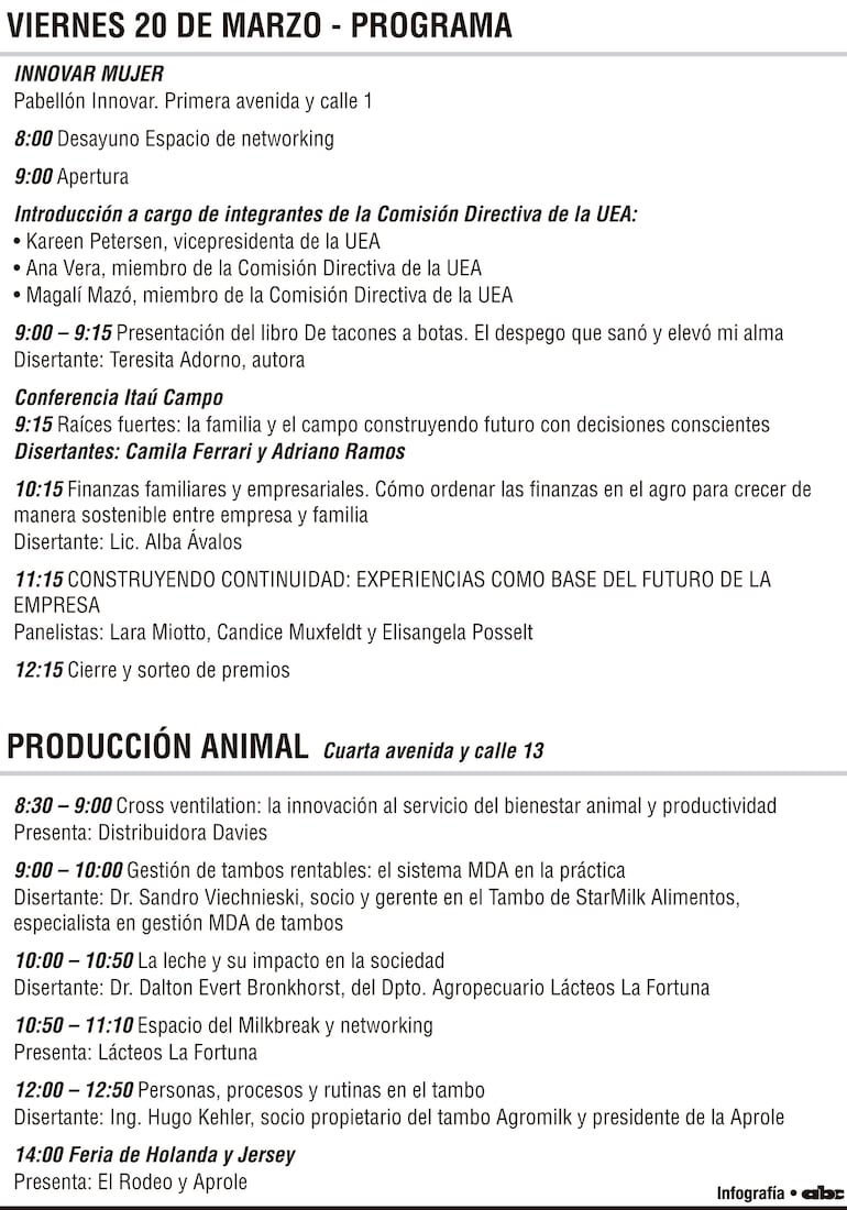 Viernes 20 de marzo - programa