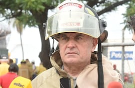 Rubén Valdez, capitán del Cuerpo de Bomberos Voluntarios del Paraguay.