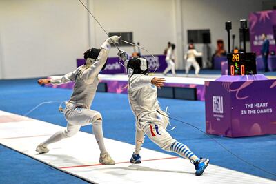Luciana García quedó fuera en esgrima, en octavos de final.