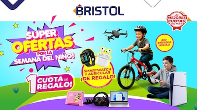 La "Semana del niño" llega a Bristol con descuentos, regalos y beneficios exclusivos en una amplia variedad de productos.