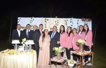 Anicia Mereles y Bartolomé Franco celebran su boda de oro en Acahay.